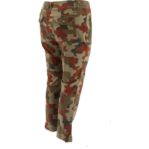 GILI Stretch Camo Printed Cargo Pants Olive A382116B - Picture 6 of 9